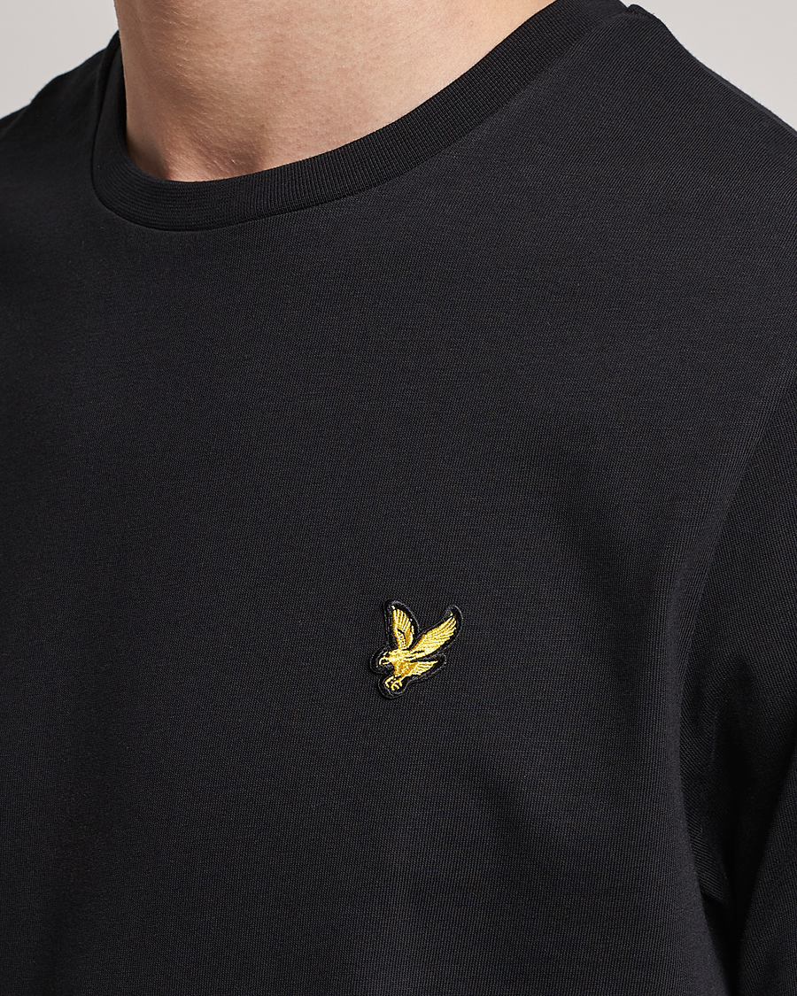 Herren | T-Shirts | Lyle & Scott | Crew Neck Organic Cotton T-Shirt Jet Black