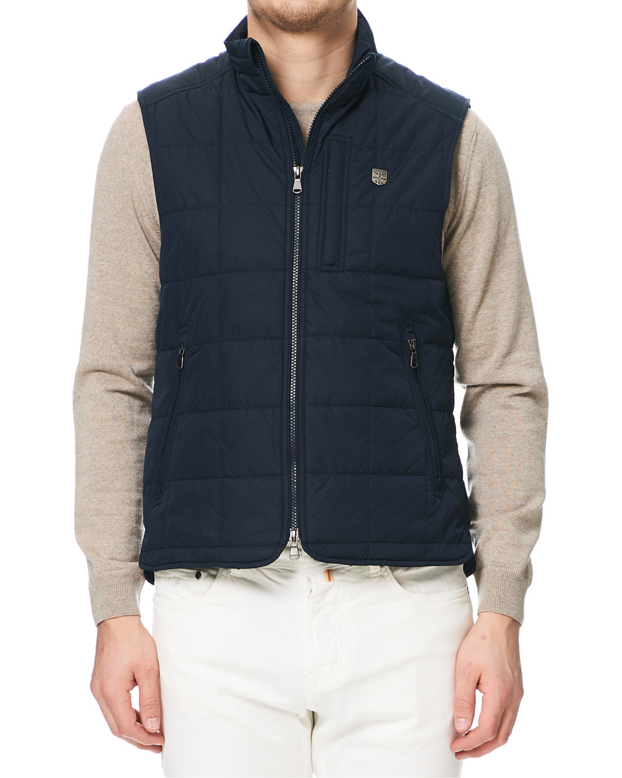 Herren | Jacken | Morris | Quilted Crew Vest Navy