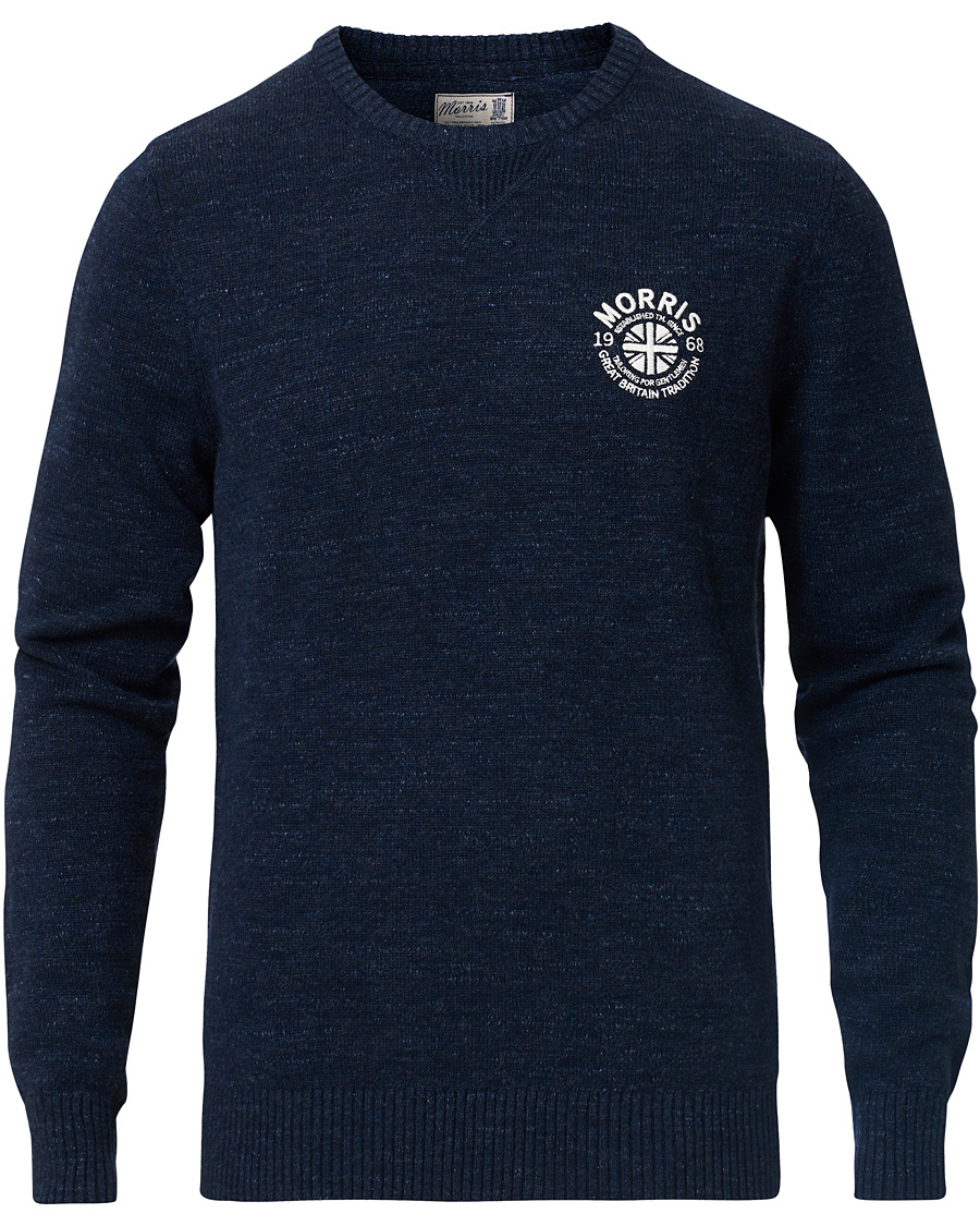 Herren | Pullover | Morris | Leron Knitted O-Neck Navy