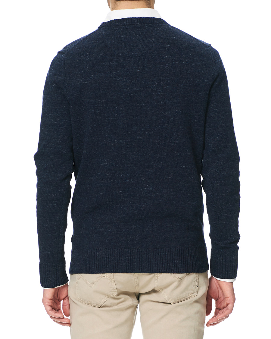 Herren | Pullover | Morris | Leron Knitted O-Neck Navy