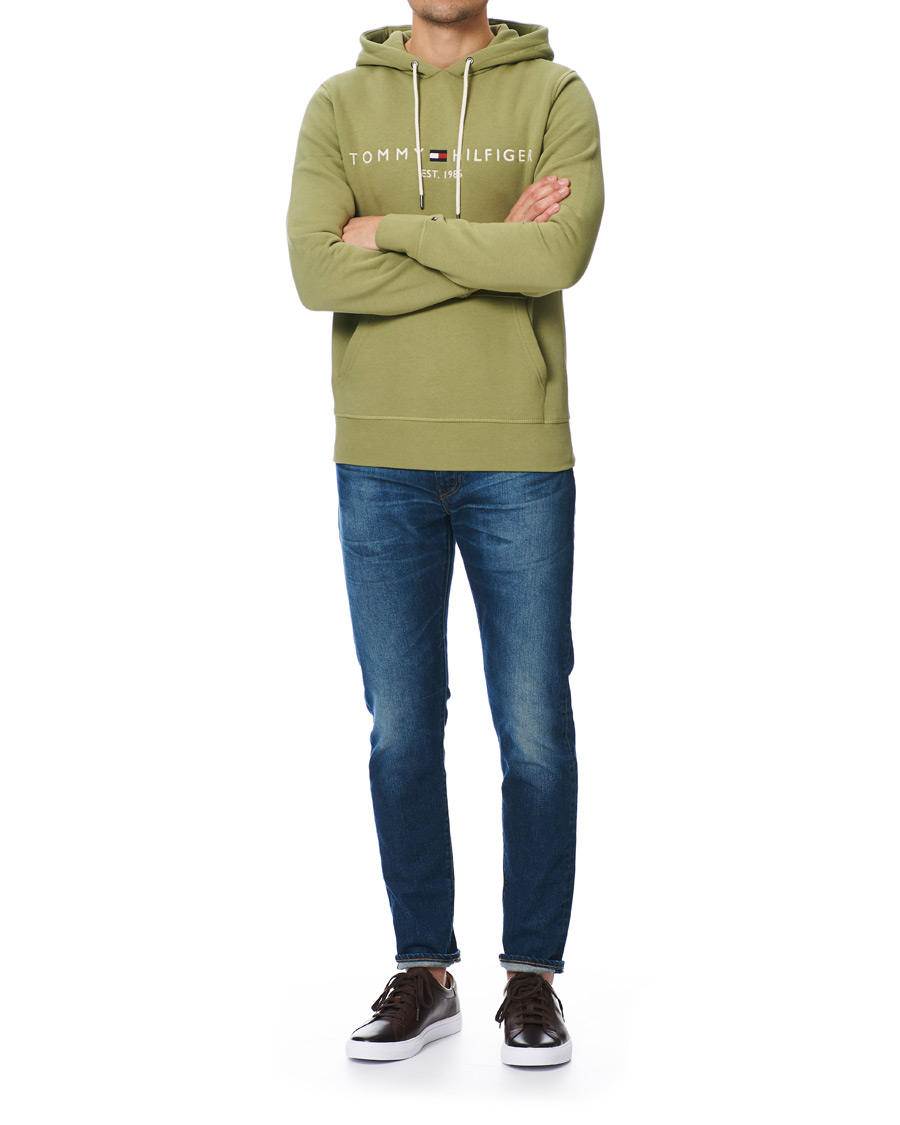 Herren | Pullover | Tommy Hilfiger | Logo Hoodie Faded Olive