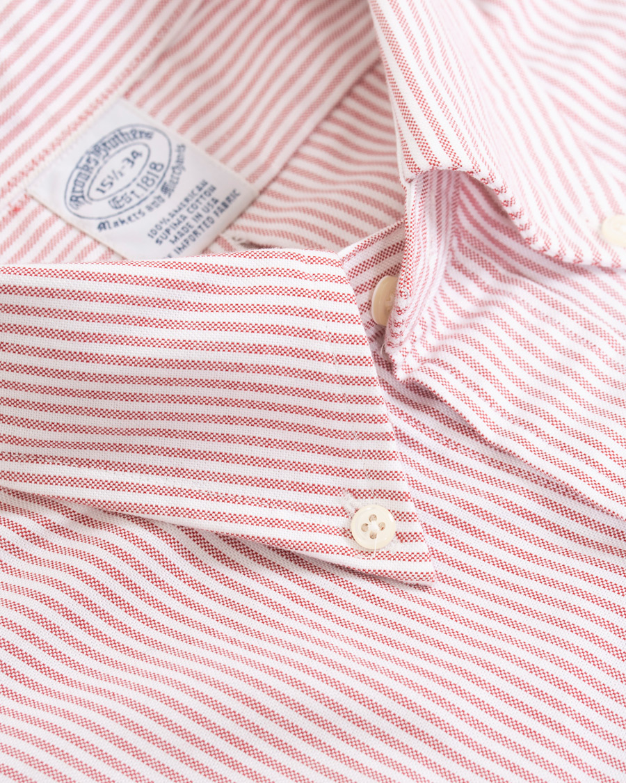 Herren | Hemden | Brooks Brothers | Regent Fit Cotton Oxford Shirt Red/White