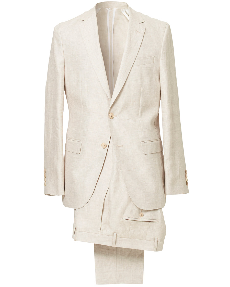 Herren | Anzüge | BOSS BLACK | BOSS Nelin/Ben Vegan Linen Suit Nature