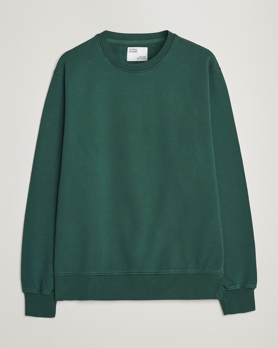 Herren | Pullover | Colorful Standard | Classic Organic Crew Neck Sweat Emerald Green