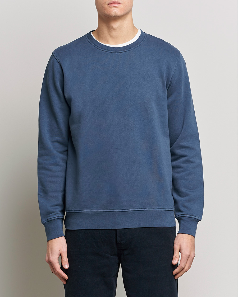 Herren | Sweatshirts | Colorful Standard | Classic Organic Crew Neck Sweat Petrol Blue