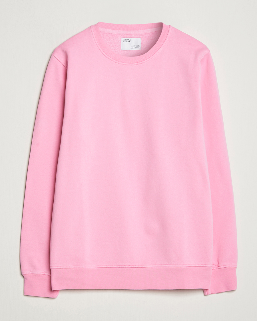 Herren | Pullover | Colorful Standard | Classic Organic Crew Neck Sweat Flamingo Pink