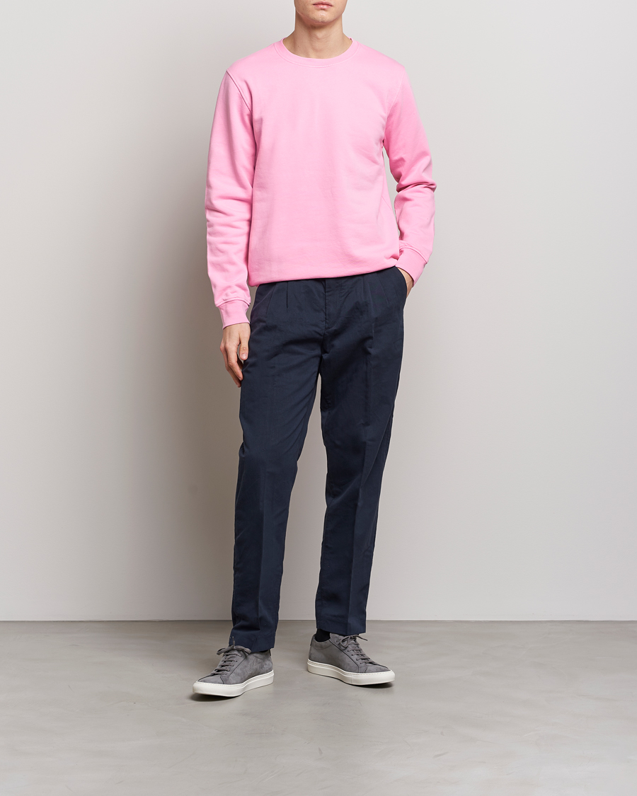 Herren | Pullover | Colorful Standard | Classic Organic Crew Neck Sweat Flamingo Pink
