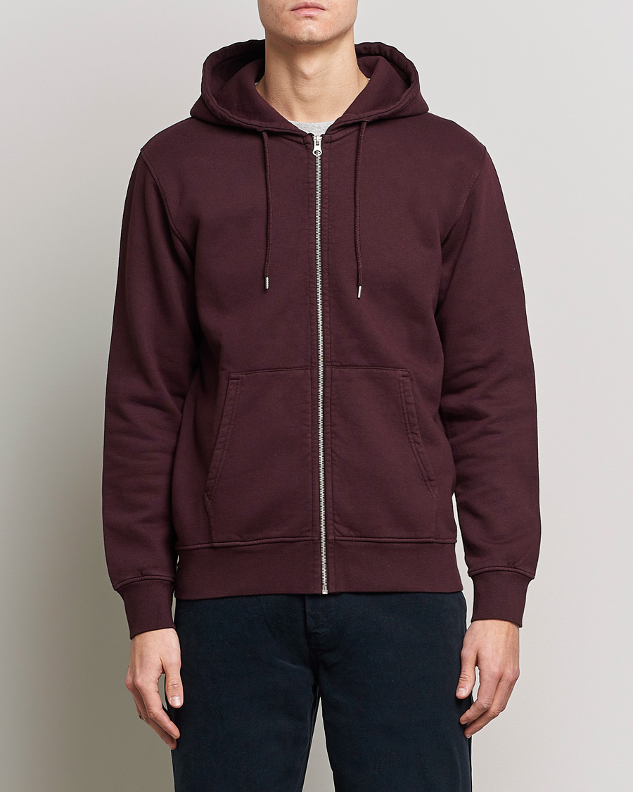 Herren | Special gifts | Colorful Standard | Classic Organic Full Zip Hood Oxblood Red