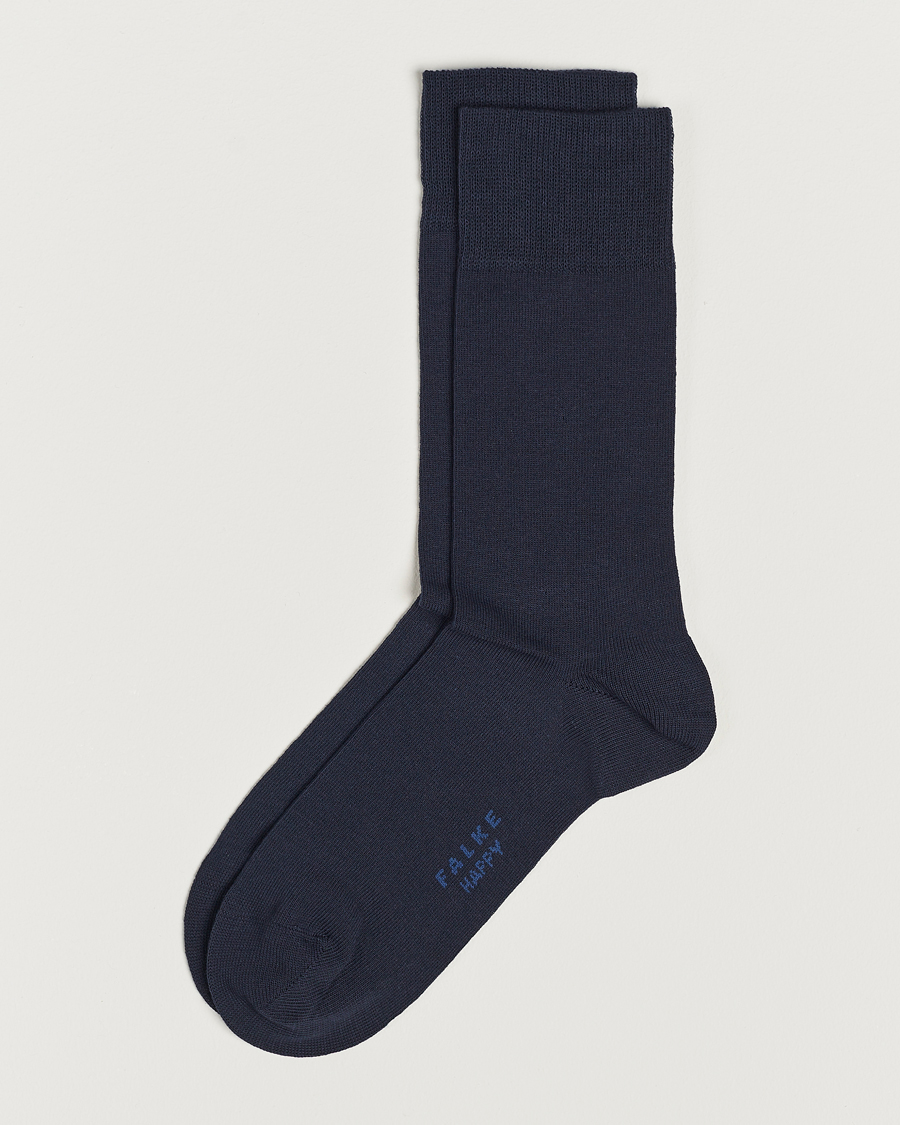 Herren | Unterwäsche | Falke | Happy 2-Pack Cotton Socks Navy