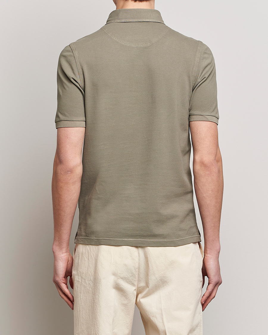 Herren | Poloshirts | Gran Sasso | Washed Polo Concrete Beige