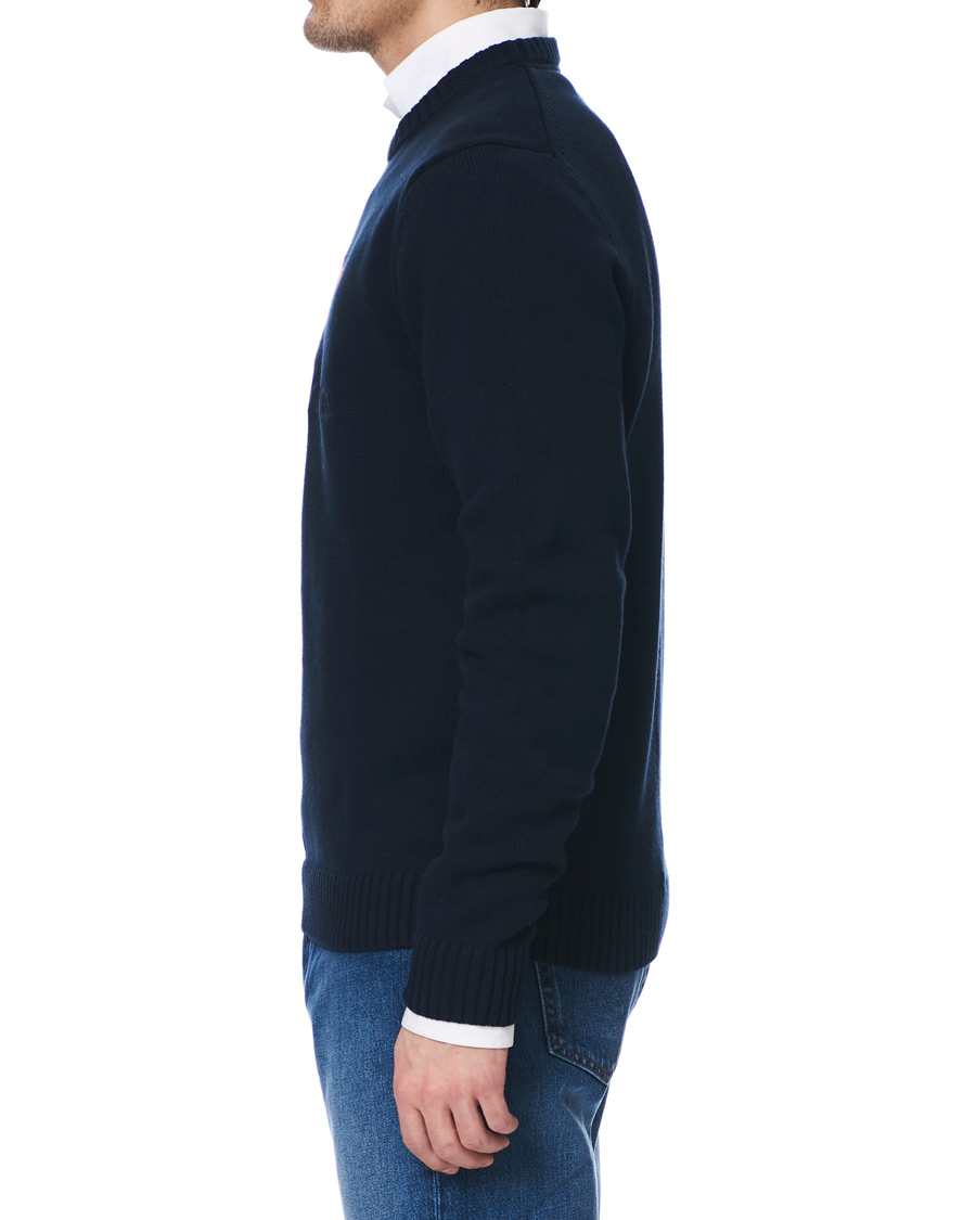 Herren | Pullover | Henri-Lloyd | Henri Lloyd Cross Flag Knitted Crew Neck Navy