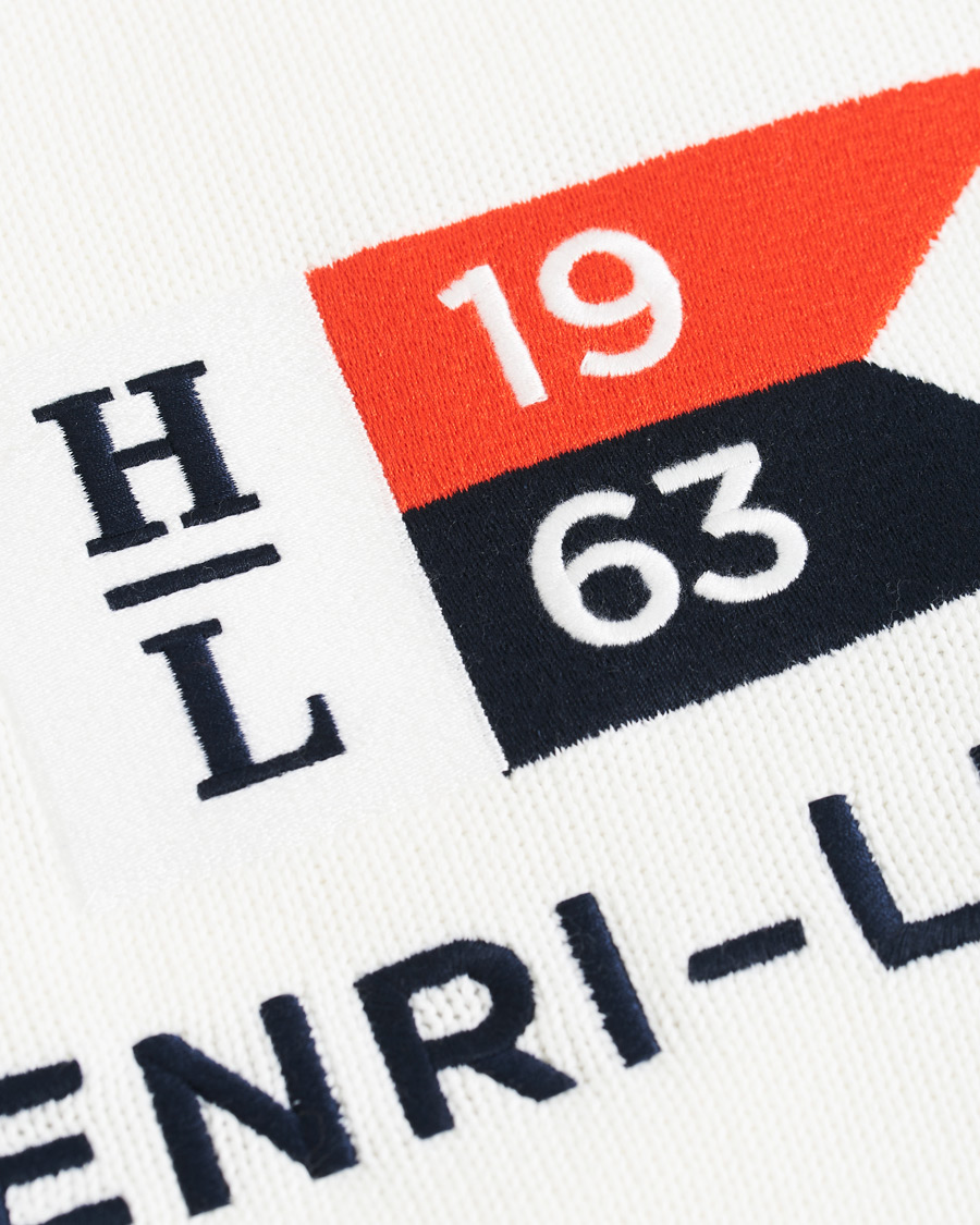 Herren | Pullover | Henri-Lloyd | Henri Lloyd Cross Flag Knitted Crew Neck Off White