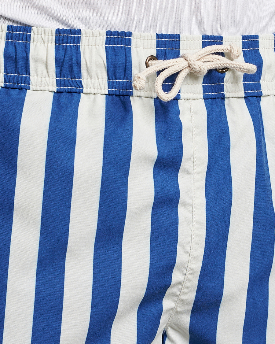 Herren | Ripa Ripa Paraggi Striped Swimshorts Blue/White | Ripa Ripa | Paraggi Striped Swimshorts Blue/White