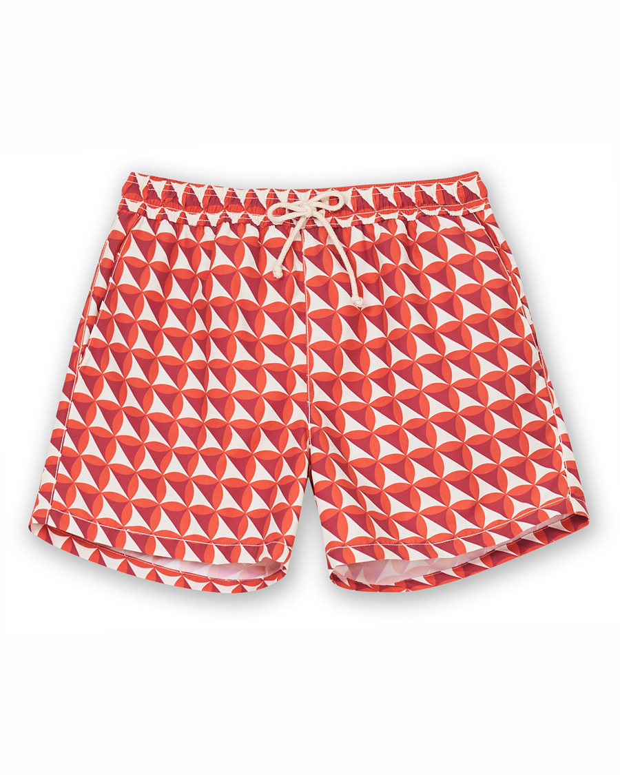 Herren | Badehosen | Ripa Ripa | Vele Printed Swimshorts Red