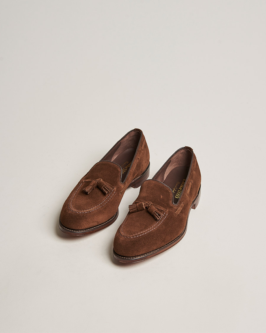 Herren | Handgefertigte Schuhe | Loake 1880 | Russell Tassel Loafer Polo Oiled Suede
