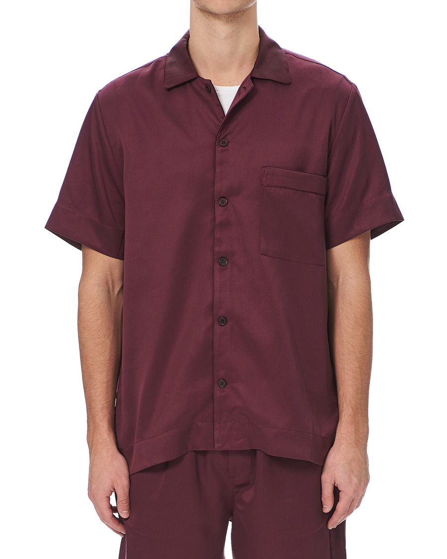 Herren | Schlafanzüge & Bademäntel | CDLP | Home Suit Short Sleeve Burgundy