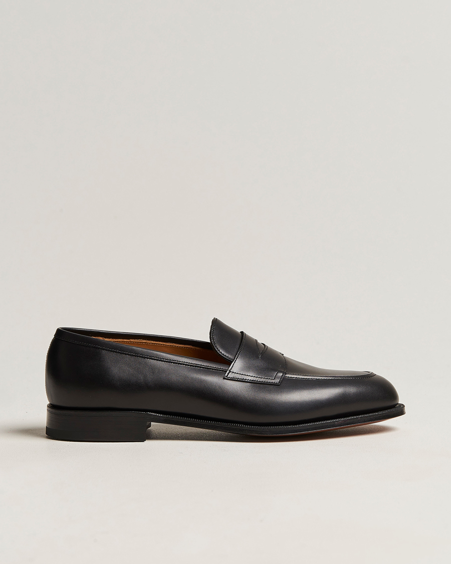 Herren | Edward Green Piccadilly Penny Loafer Black Calf | Edward Green | Piccadilly Penny Loafer Black Calf