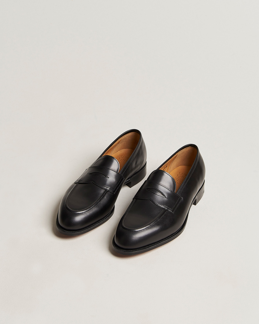 Herren | Schuhe | Edward Green | Piccadilly Penny Loafer Black Calf
