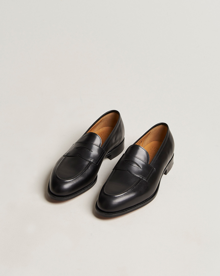 Herren | Edward Green Piccadilly Penny Loafer Black Calf | Edward Green | Piccadilly Penny Loafer Black Calf