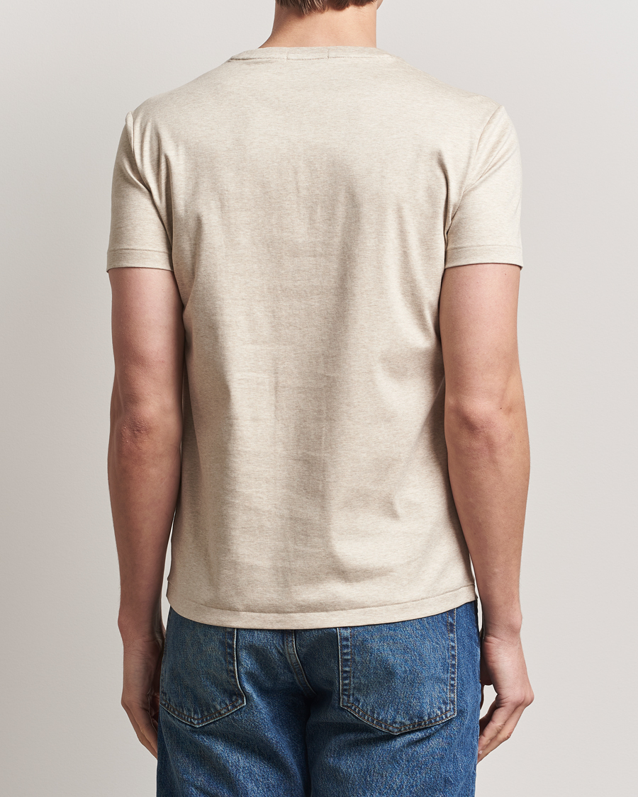 Herren | T-Shirts | Polo Ralph Lauren | Luxury Pima Cotton Crew Neck T-Shirt Dune Heather