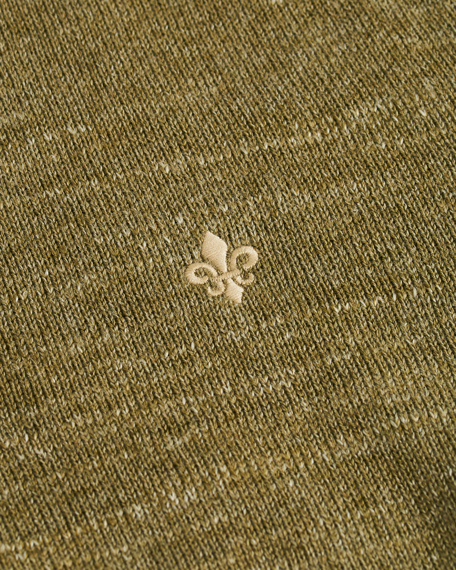 Herren | Pullover | Morris | Randall Cotton Half-Zip Sweater Olive