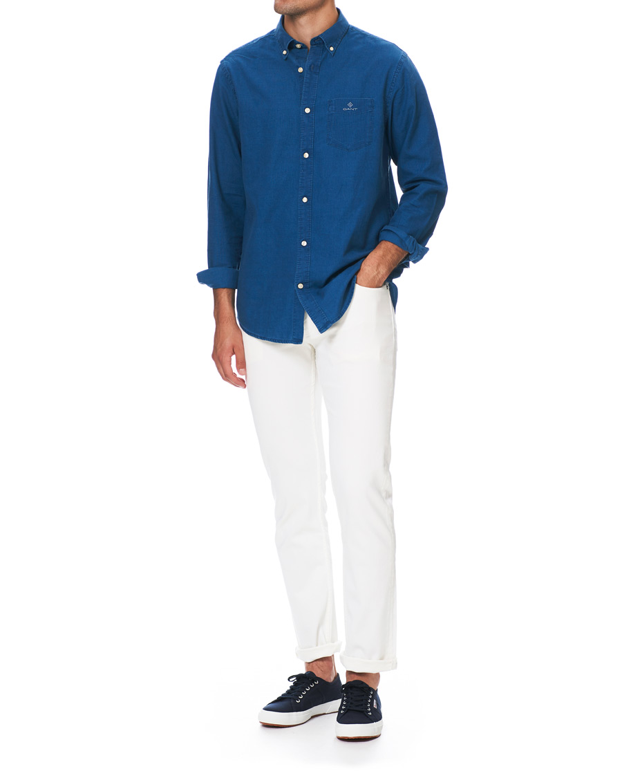 Herren | Hemden | GANT | Regular Fit Indigo Royal Oxford Shirt Blue