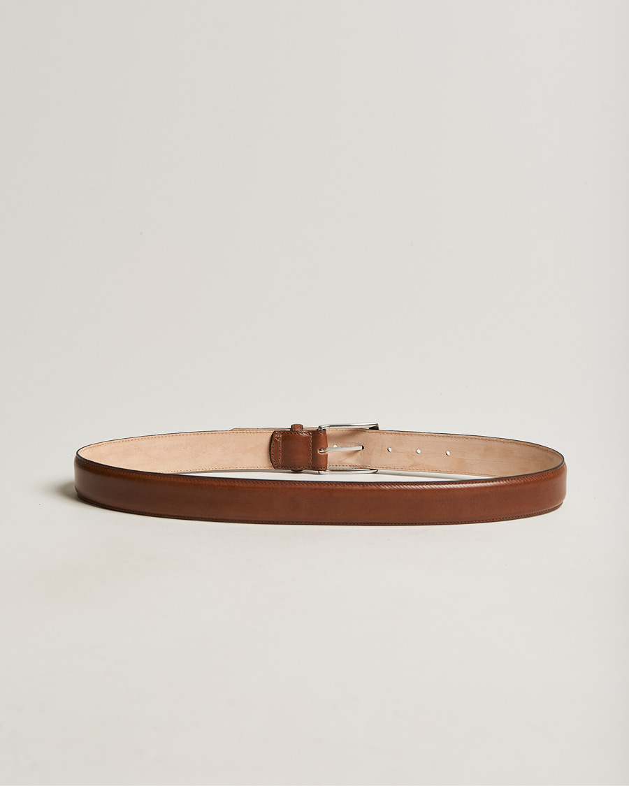 Herren | Loake 1880 Henry Leather Belt 3,3 cm Mahogany | Loake 1880 | Henry Leather Belt 3,3 cm Mahogany