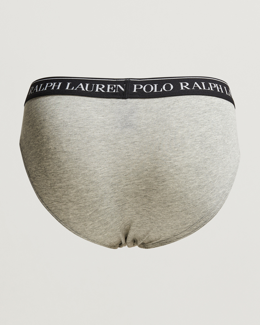 Herren | Kleidung | Polo Ralph Lauren | 3-Pack Low Rise Brief Black/White/Grey