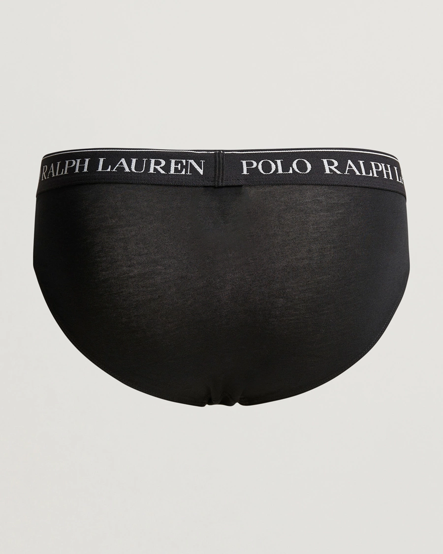 Herren | Kleidung | Polo Ralph Lauren | 3-Pack Low Rise Brief Black