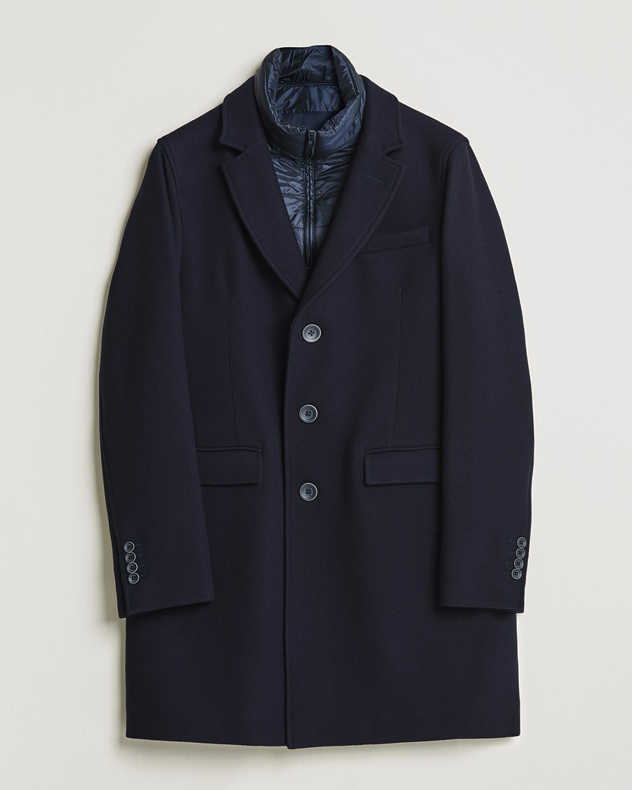 Herren | Jacken | Herno | Wool Zip Coat Navy