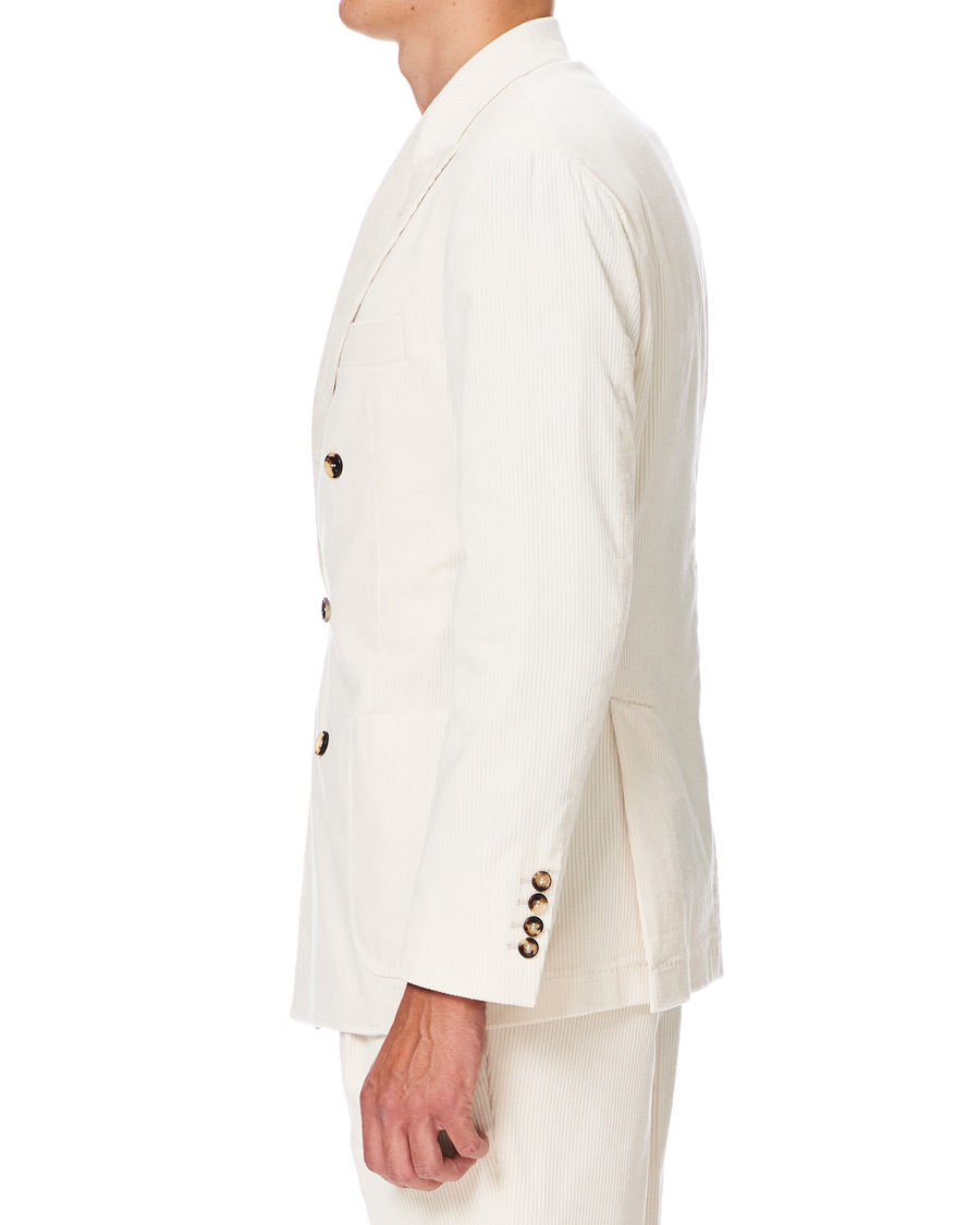 Herren | Sakkos | Brunello Cucinelli | Sea Island Cotton Corduroy Blazer Winter White