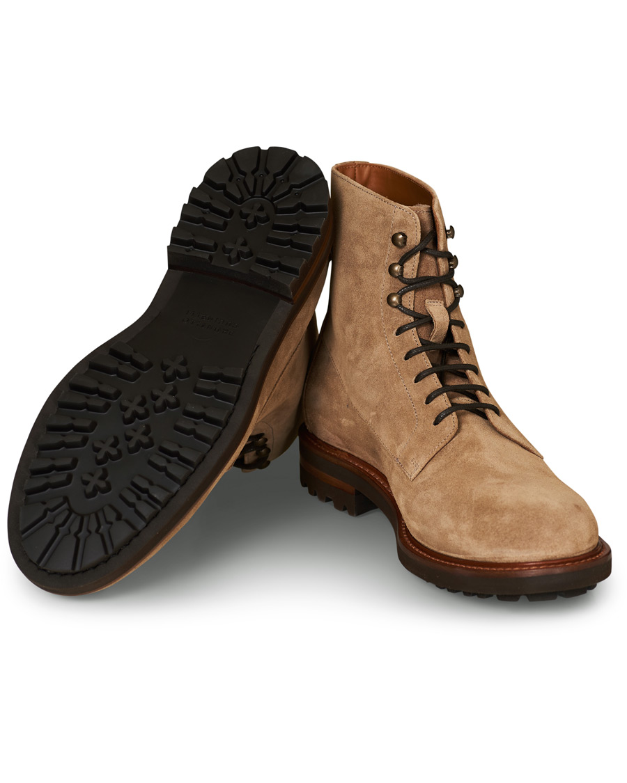 Herren | Brunello Cucinelli Plain Toe Leather Boot Sand Suede | Brunello Cucinelli | Plain Toe Leather Boot Sand Suede