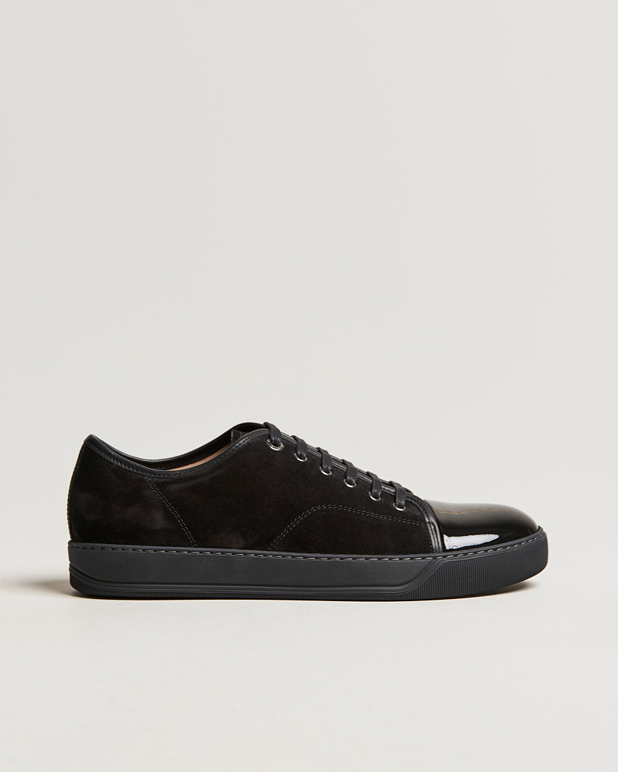 Herren | Sneaker | Lanvin | Patent Cap Toe Sneaker Black/Black