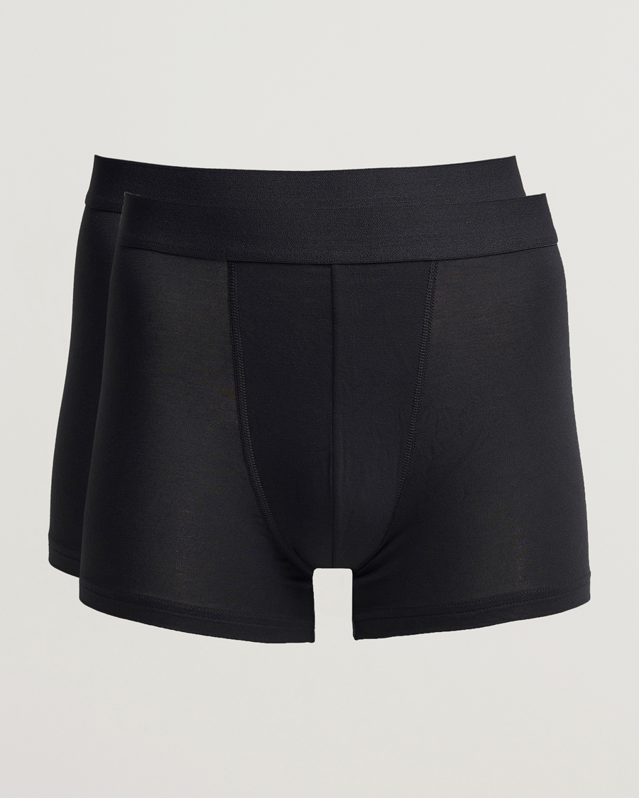 Herren | Unterwäsche | Bread & Boxers | 2-Pack Boxer Breif Modal Black