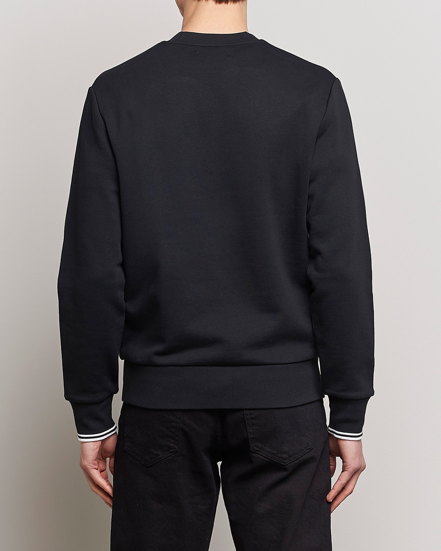 Herren | Pullover | Fred Perry | Crew Neck Sweatshirt Black