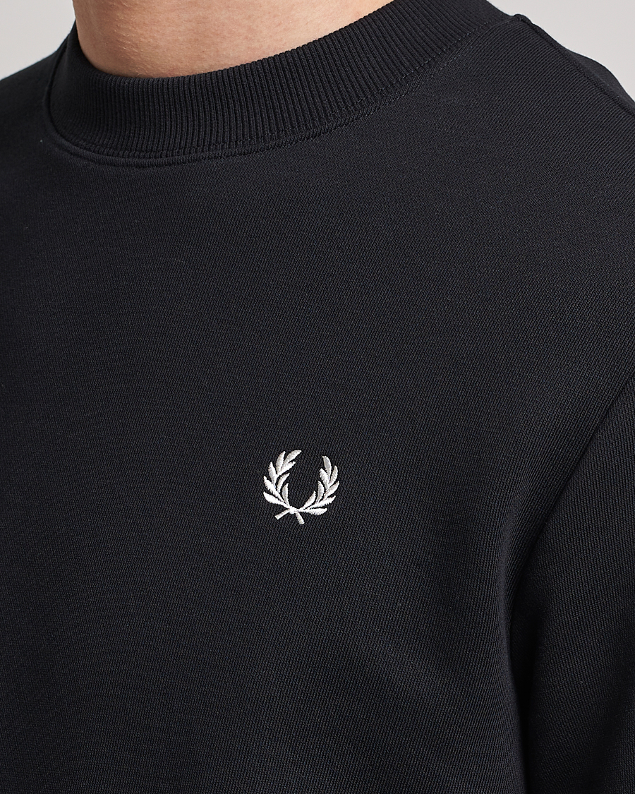 Herren | Pullover | Fred Perry | Crew Neck Sweatshirt Black