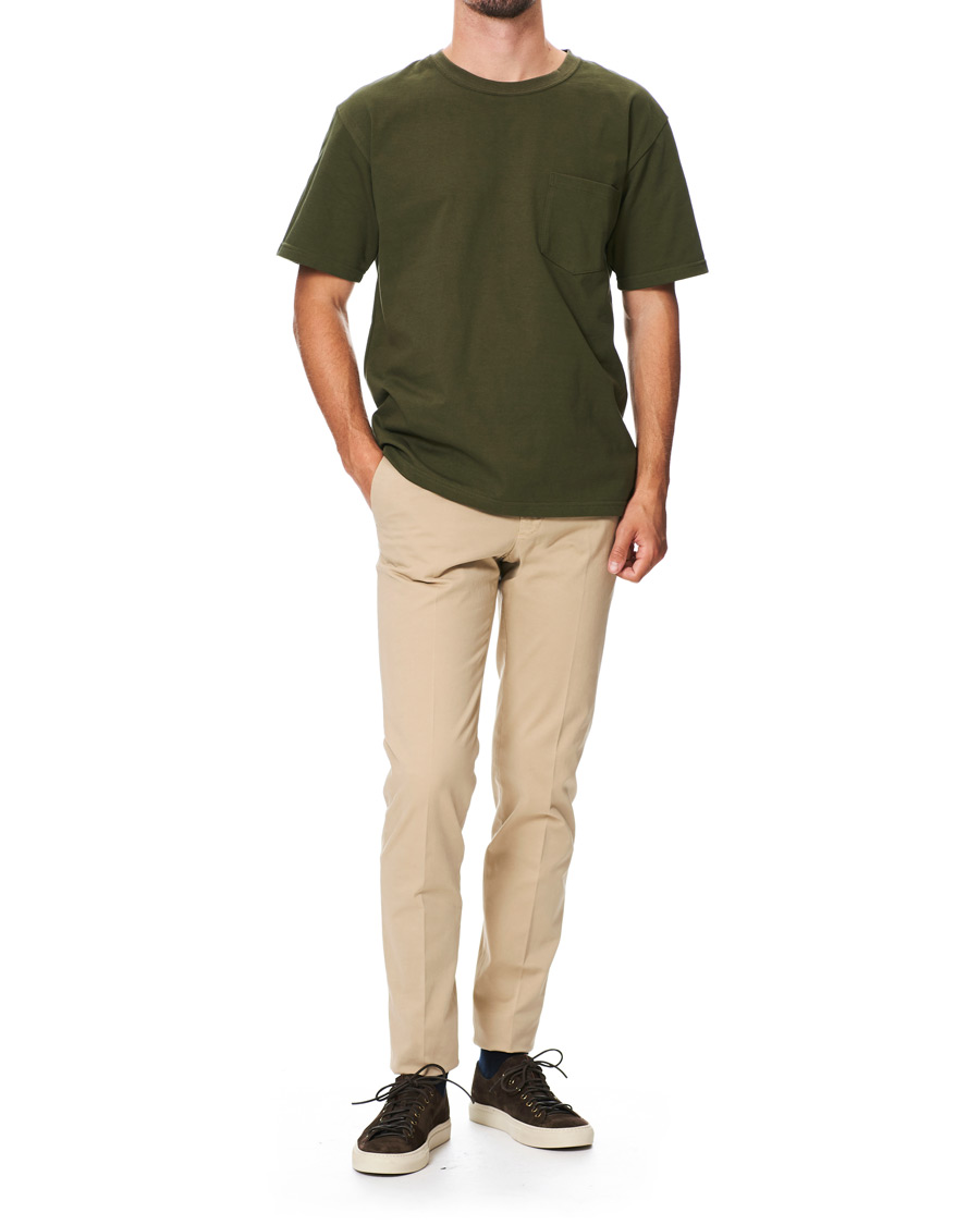 Herren | T-Shirts | orSlow | Military Pocket Tee Dark Olive