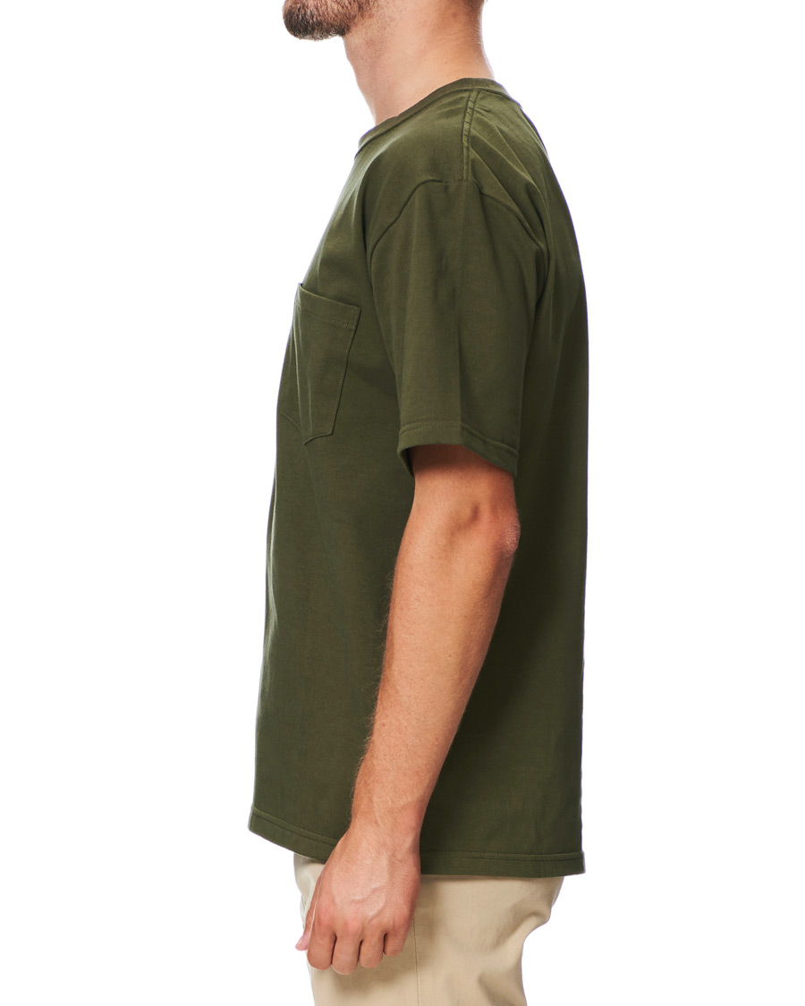 Herren | T-Shirts | orSlow | Military Pocket Tee Dark Olive