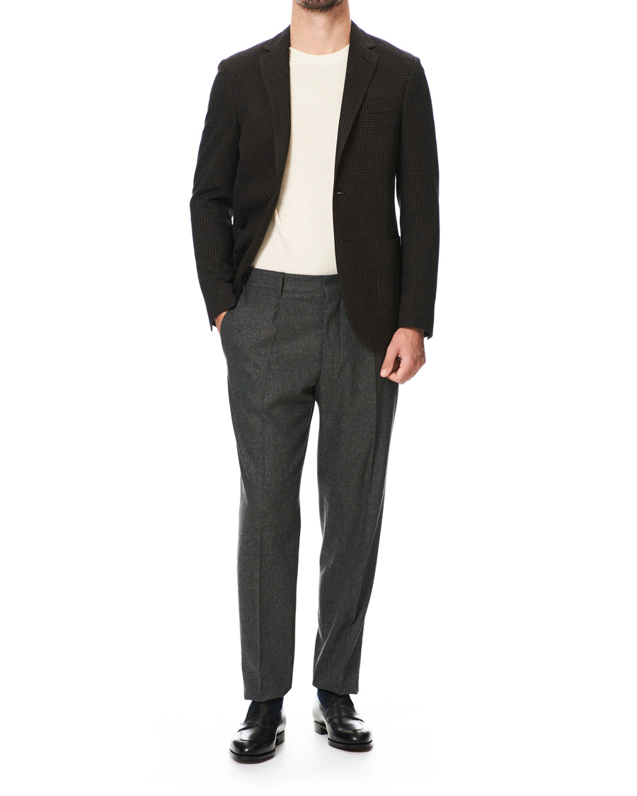 Herren | Hosen | The Gigi | Tonga Stretch Flannel Trousers Grey Melange