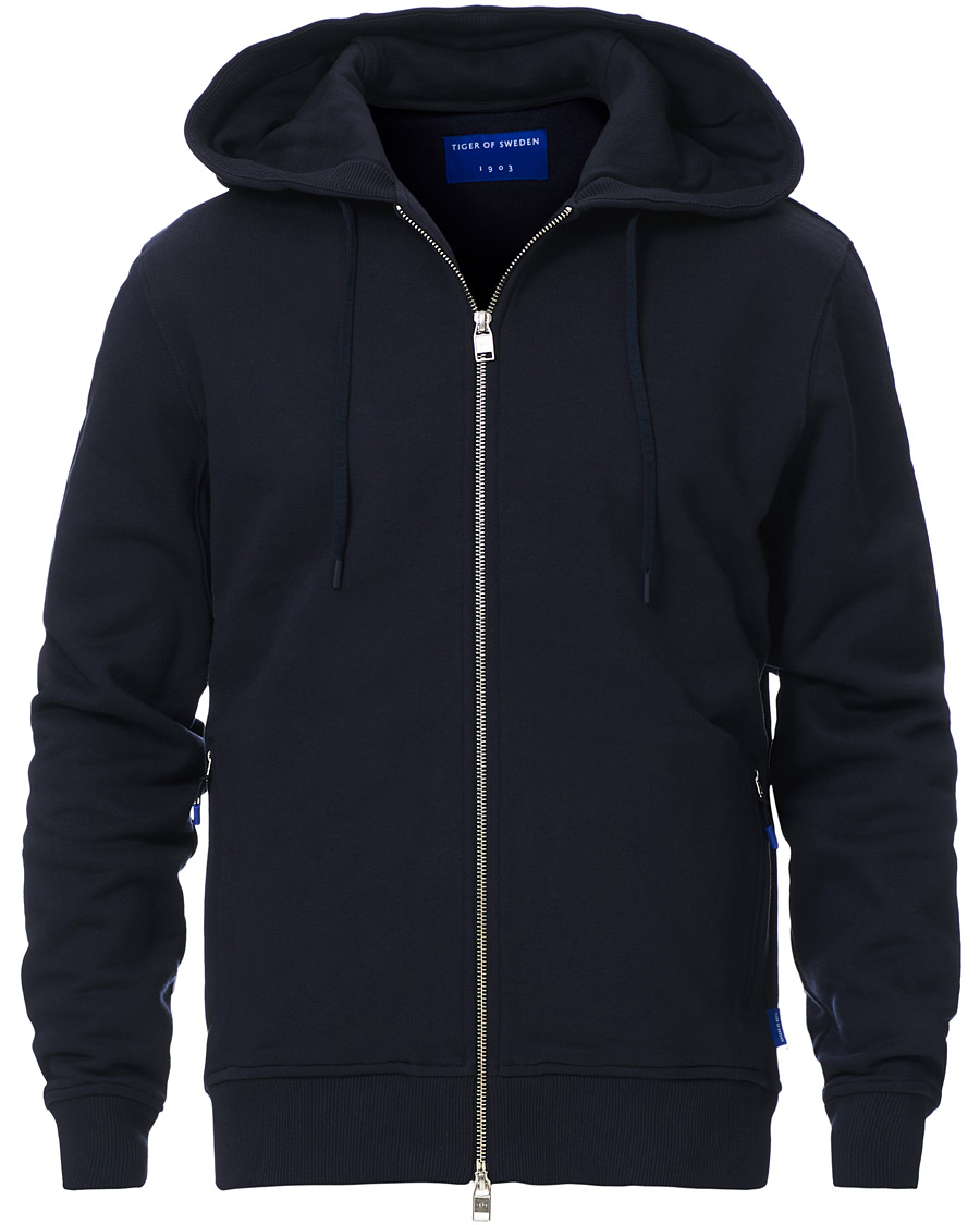 Herren | Pullover | Tiger of Sweden | Movement Namir Full Zip Hoodie Blue