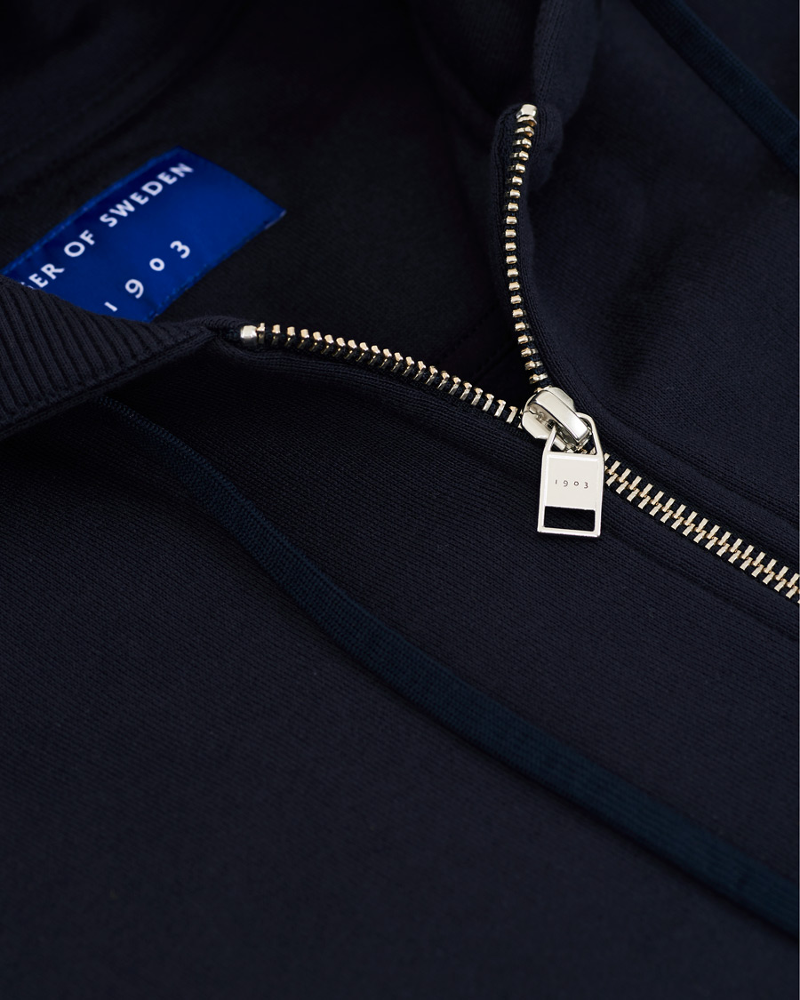 Herren | Pullover | Tiger of Sweden | Movement Namir Full Zip Hoodie Blue