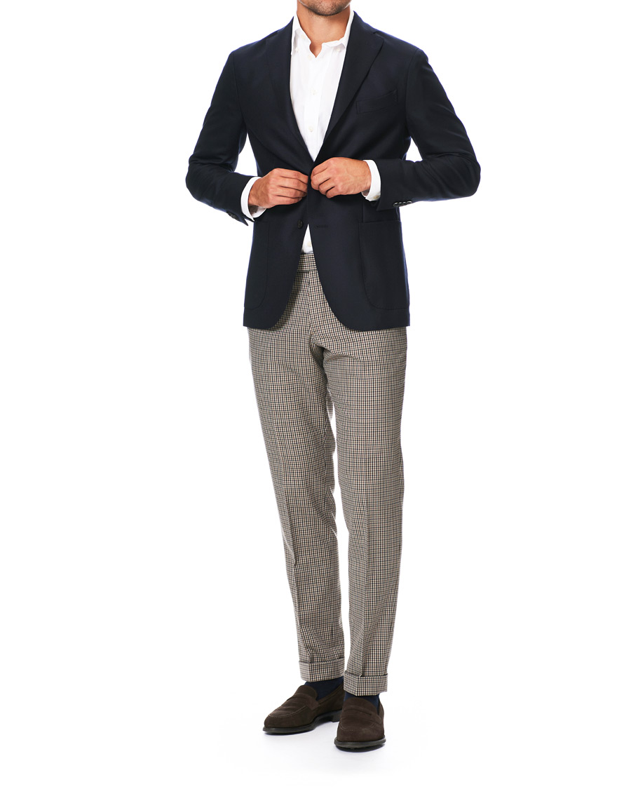 Herren | Hosen | Tiger of Sweden | Tillman Checked Trousers Beige