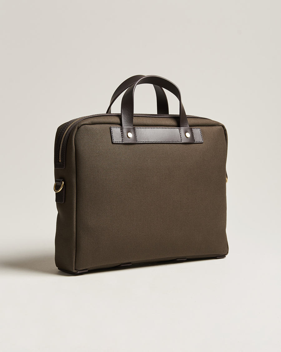 Herren | Taschen | Mismo | MismoM/S Nylon OfficeArmy/Dark Brown