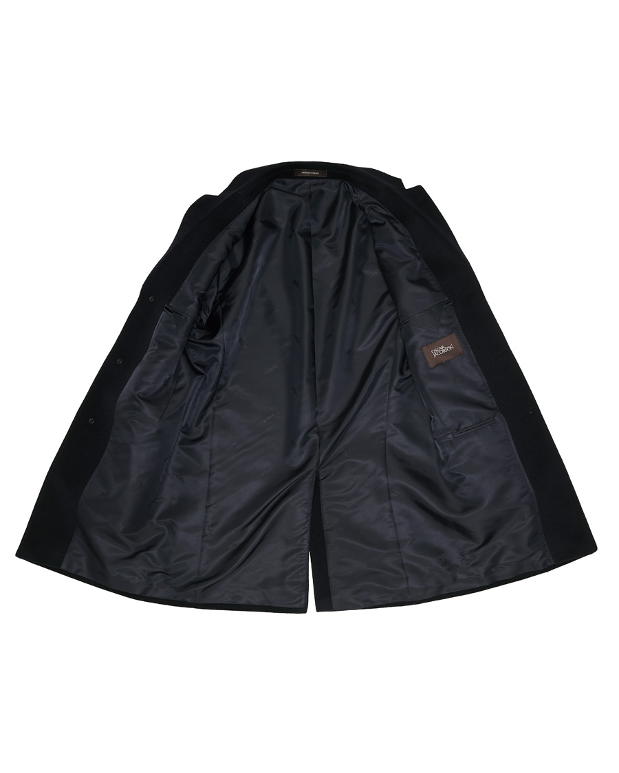 Herren | Jacken | Oscar Jacobson | Storvik Wool/Cashmere Coat Navy
