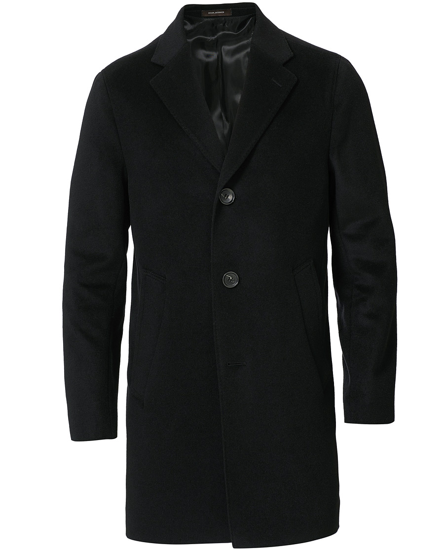 Herren | Jacken | Oscar Jacobson | Storvik Wool/Cashmere Coat Black