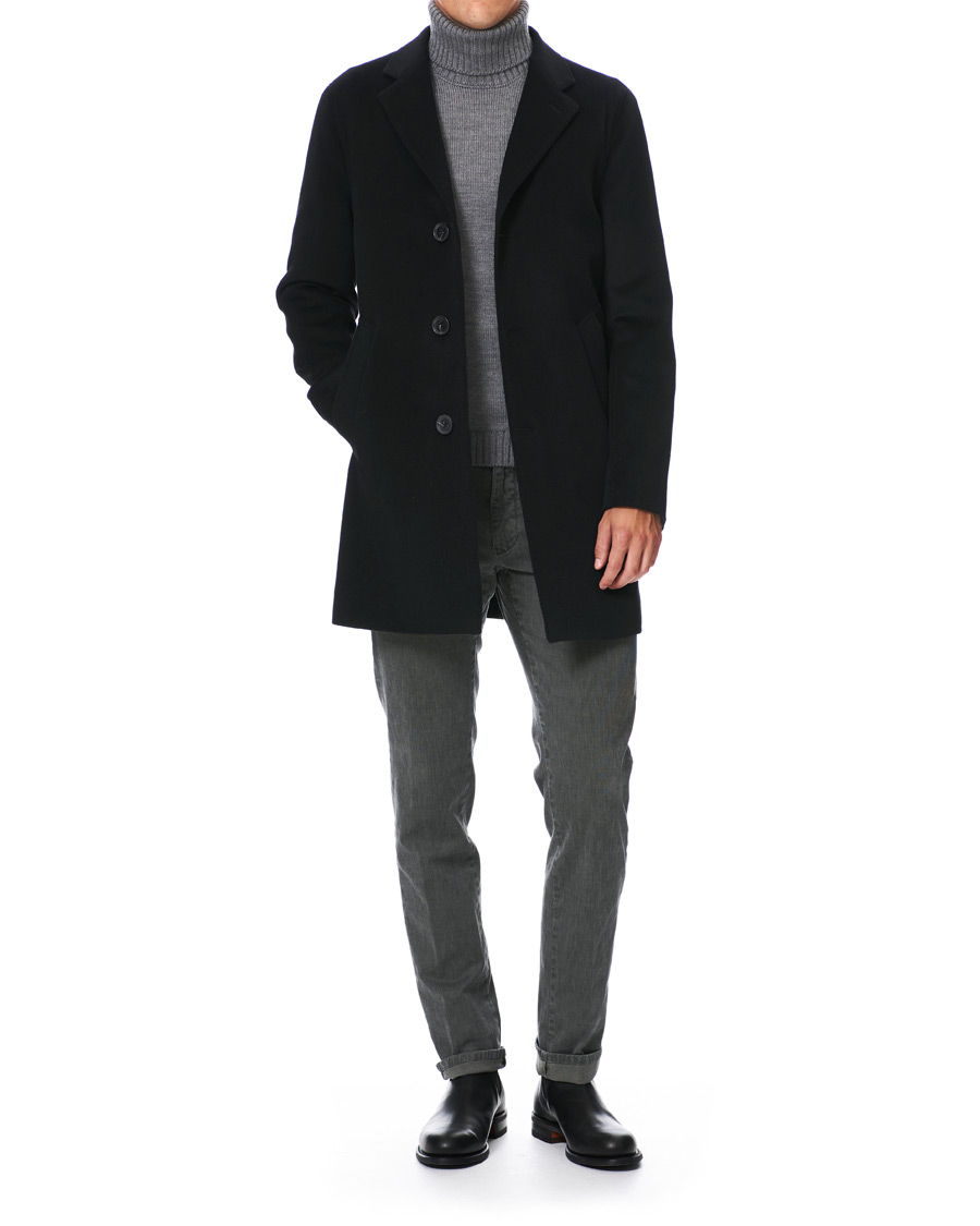 Herren | Jacken | Oscar Jacobson | Storvik Wool/Cashmere Coat Black