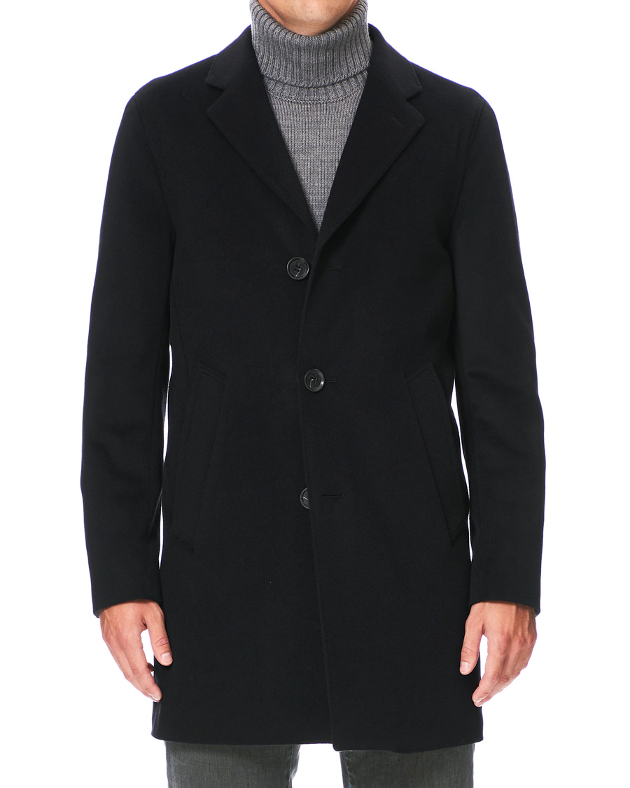 Herren | Jacken | Oscar Jacobson | Storvik Wool/Cashmere Coat Black