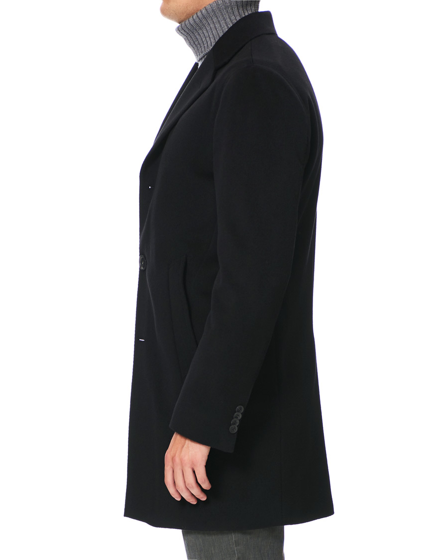 Herren | Jacken | Oscar Jacobson | Storvik Wool/Cashmere Coat Black