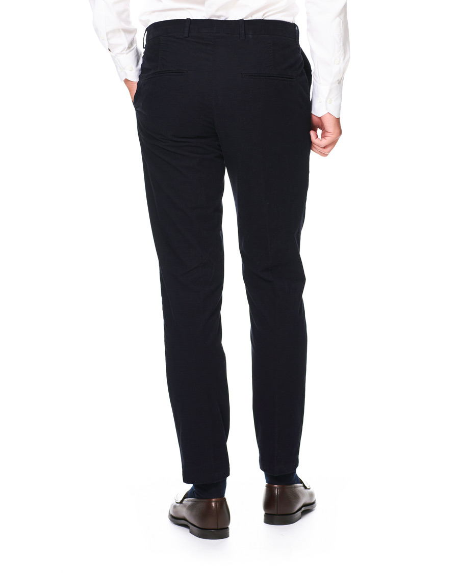 Herren | Hosen | Oscar Jacobson | Denz Baby Cord Trousers Navy