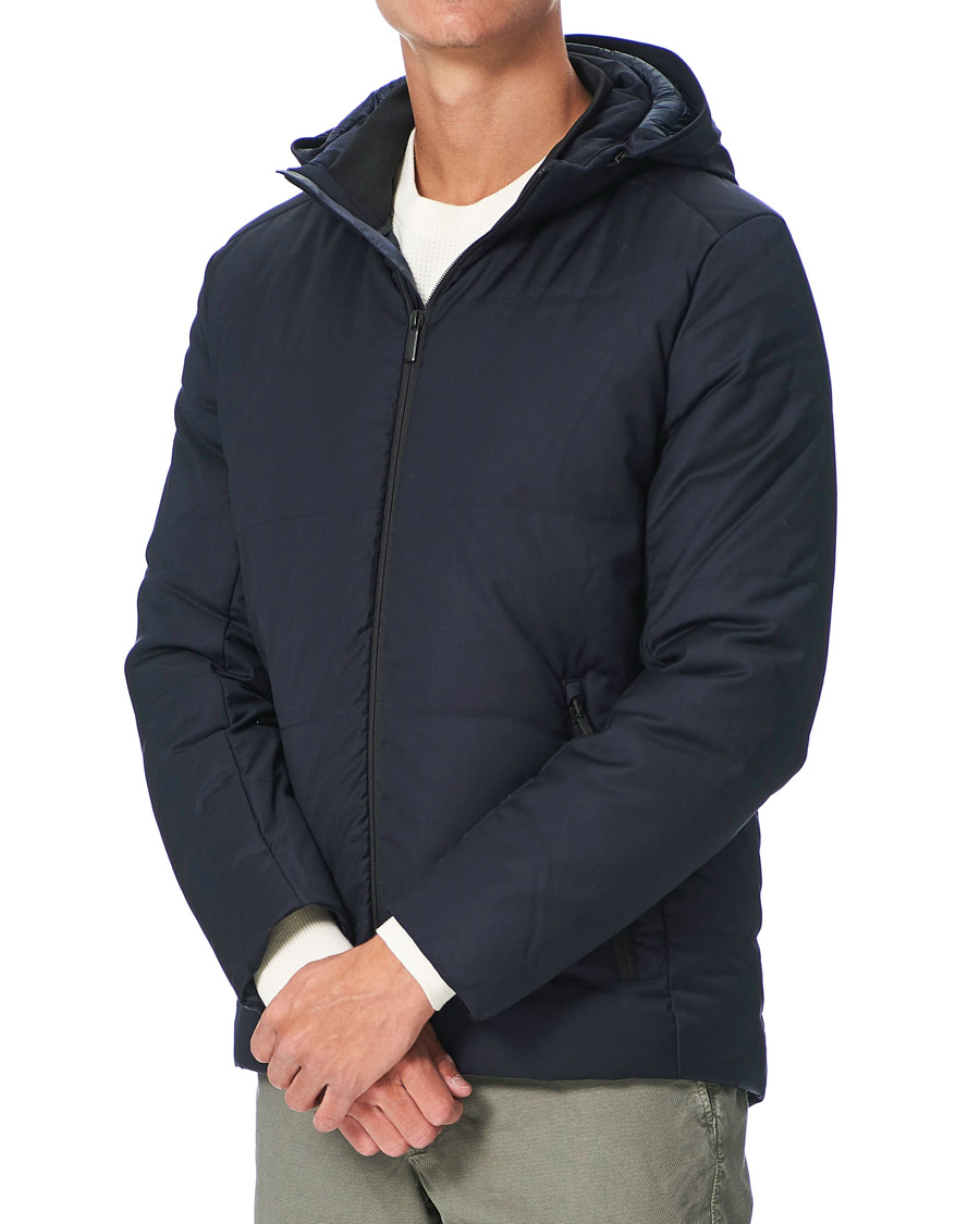 Herren | Stilvolle Jacken | UBR | Oxygen Down Savile Jacket Dark Navy Wool